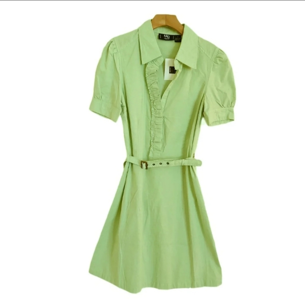 MG Originals Women's Green Shirt Dress Size L